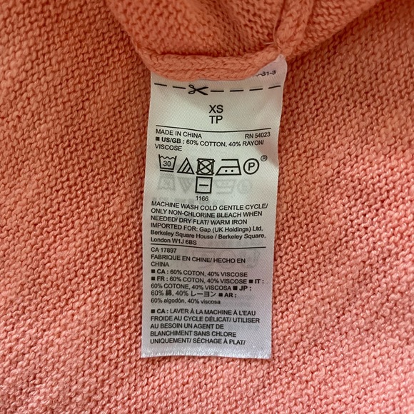 Size XS GAP Coral sweater - Picture 4 of 5